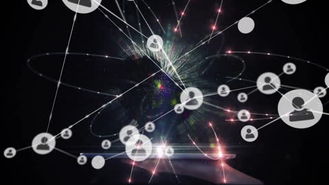 Digital Network Interconnectivity with Female Professional