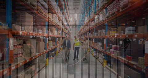 financial data integration in modern warehouse operations - Download Free Stock Images Pikwizard.com