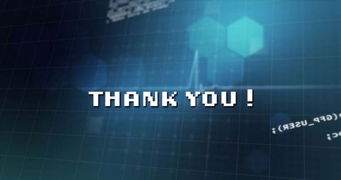 Thank You Text Digital Interface with Technology Background - Download Free Stock Images Pikwizard.com