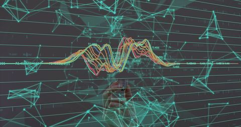 Abstract Data Visualization with Digital Interface Overlays - Download Free Stock Images Pikwizard.com