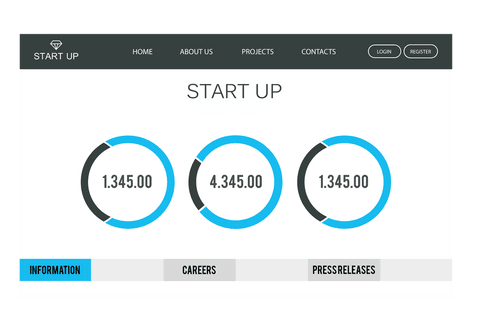 transparent startup web interface with engaging statistics display - Download Free Stock Videos Pikwizard.com