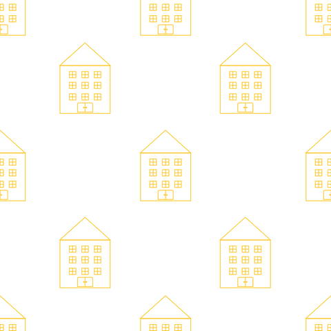 Yellow Houses Pattern on Transparent Background with Repeated Design - Download Free Stock Videos Pikwizard.com