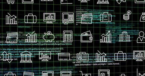 Complex Digital Interface with Data and Applications Network - Download Free Stock Images Pikwizard.com