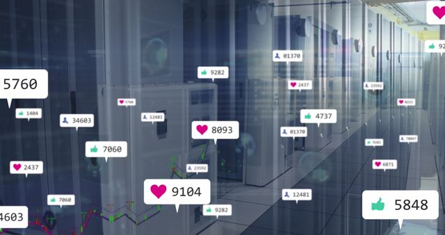 Social Media Data Analytics in Modern Server Room - Download Free Stock Images Pikwizard.com