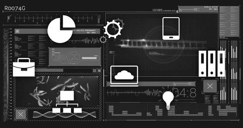 Futuristic Data Processing and Digital Interface Elements - Download Free Stock Images Pikwizard.com