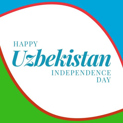 Uzbekistan independence day celebration poster design