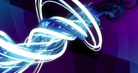 Abstract Glowing Wave Against Deep Purple Background - Download Free Stock Images Pikwizard.com