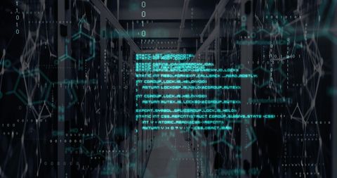 Global Data Networks Processing on Computer Servers - Download Free Stock Images Pikwizard.com