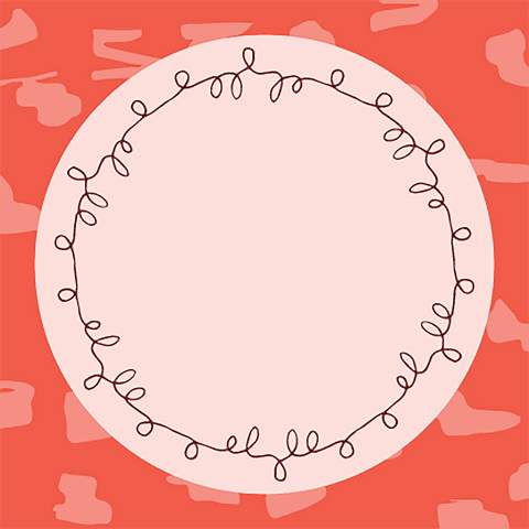 red botanical circle frame with copy space on transparent background - Download Free Stock Videos Pikwizard.com