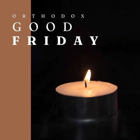 candle illuminating darkness commemorating orthodox good friday - Download Free Stock Templates Pikwizard.com
