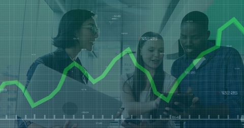 colleagues analyzing charts in modern office business setting - Download Free Stock Images Pikwizard.com