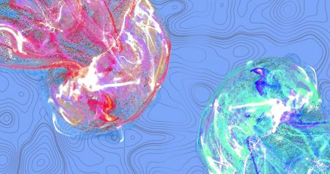 Abstract Glowing Light Trails on Blue Background - Download Free Stock Images Pikwizard.com
