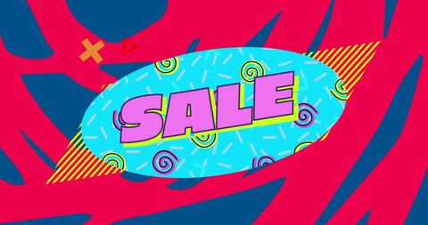 Bright Retro Sale Announcement Visual - Download Free Stock Images Pikwizard.com