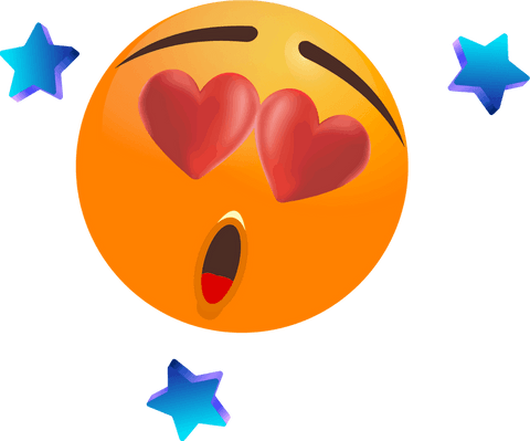 Vibrantly Spectacular Emoji with Heart Eyes on Transparent Background - Download Free Stock Videos Pikwizard.com