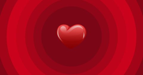 Glossy Heart Illustration on Red Gradient Background - Download Free Stock Images Pikwizard.com