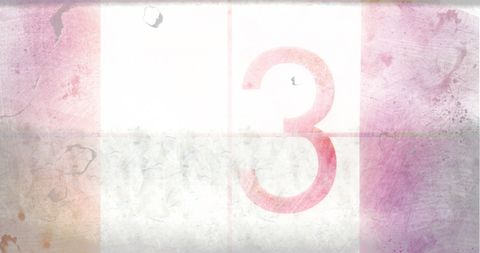 Vintage Cinematic Number Three on Textured Background - Download Free Stock Images Pikwizard.com