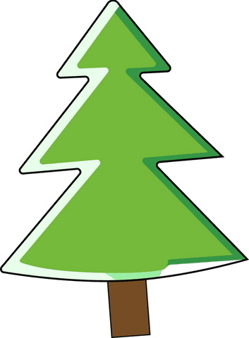 minimalist evergreen tree on transparent background - Download Free Stock Videos Pikwizard.com