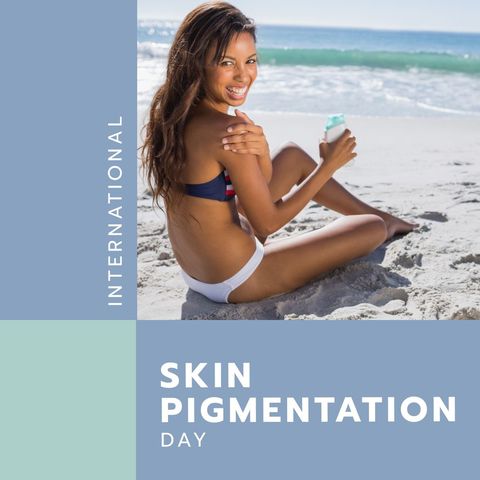 Joyful Moments by the Beach Celebrating Skin Pigmentation Day - Download Free Stock Templates Pikwizard.com