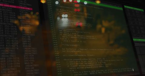 Data Processing Software Over Cityscape Lights at Night - Download Free Stock Images Pikwizard.com