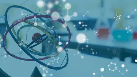 Interactive Atom Model with Digital Interface Elements