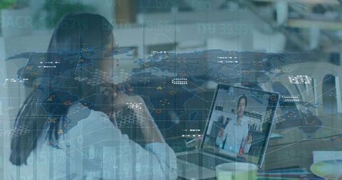 Digital communication and global analytics overlay