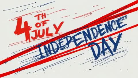 4th of July Independence Day Animated Stripes Design