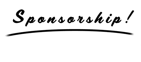 Elegant transparent sponsorship text overlay