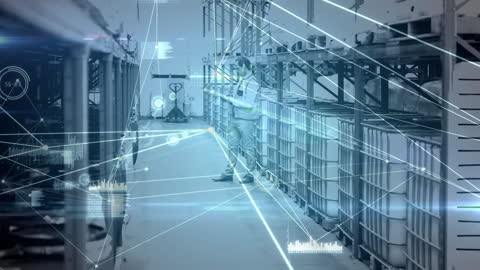 Connected Warehouse with Digital Network Overlay