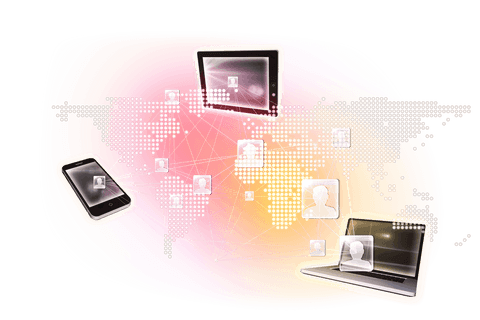 Digital Devices and World Map on Transparent Background - Download Free Stock Videos Pikwizard.com