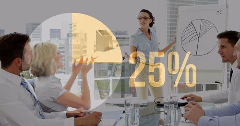 Professional Presentation: Businesswoman Sharing Key Trends - Download Free Stock Images Pikwizard.com