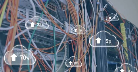 Digital cloud data processing over computer servers