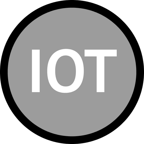 transparent digital illustration of iot text within gray circle - Download Free Stock Videos Pikwizard.com