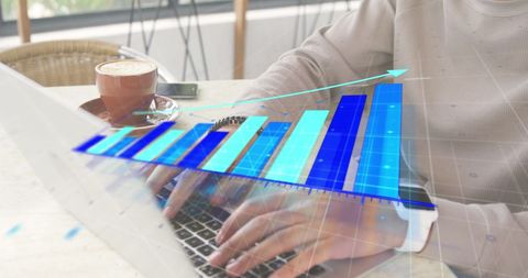 Digital Data Analysis with Upward Business Graph in Cafe Environment