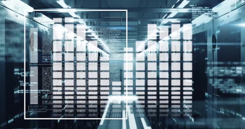 Futuristic Data Processing in a Server Room Setting