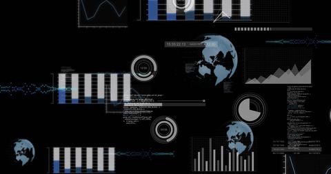 Digital Data Processing with Global Indicators - Download Free Stock Images Pikwizard.com