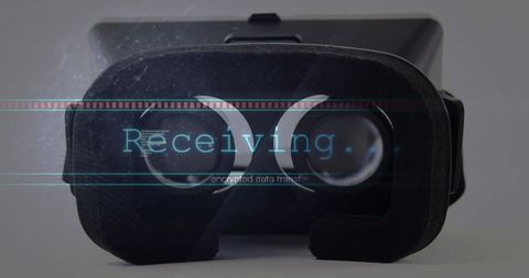 Virtual Reality Headset Receiving Data Transfer - Download Free Stock Images Pikwizard.com