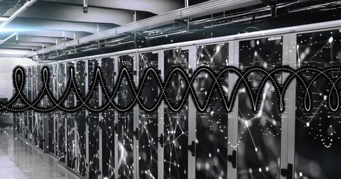 Advanced data center infrastructure with waveform overlay