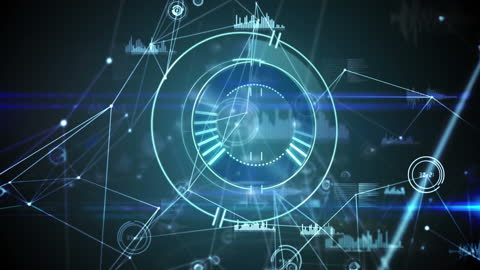 Tech Futuristic GUI Data Connections Visual Network