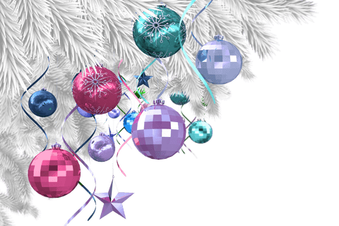 transparent christmas ornaments hanging from pine branch - Download Free Stock Videos Pikwizard.com