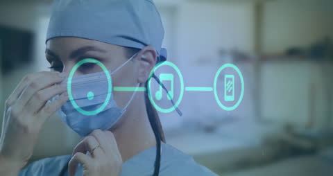 Digital Interface Shows Healthcare and Technology Integration