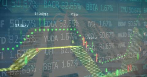 Stock Market Analytics with Abstract Finance Visuals - Download Free Stock Images Pikwizard.com