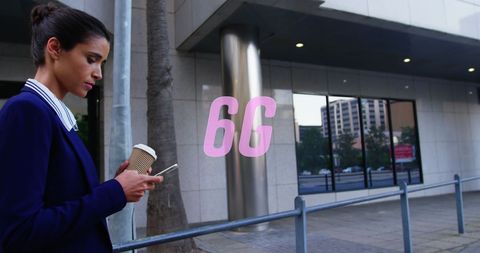 Businesswoman Exploring Future of 6G Connectivity - Download Free Stock Images Pikwizard.com