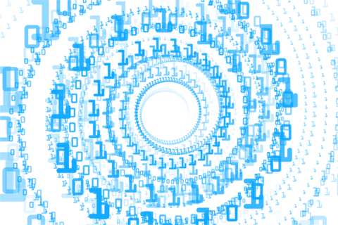 digital binary circle spiral on transparent background - Download Free Stock Videos Pikwizard.com