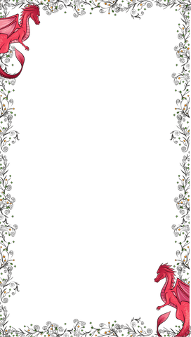 elegant red dragons on ornate vine border on transparent background - Download Free Stock Videos Pikwizard.com
