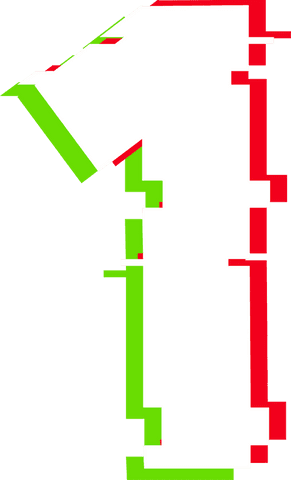 glitch effect stylized numeral one on transparent background - Download Free Stock Videos Pikwizard.com