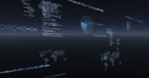Digital Abstract Network with Data and Graphs - Download Free Stock Images Pikwizard.com