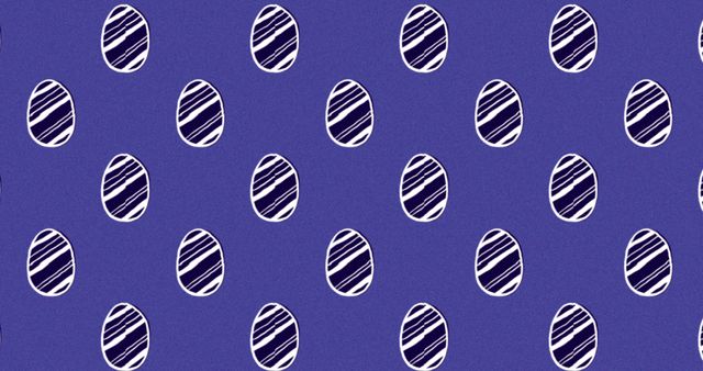 Seamless Purple Easter Egg Pattern on Monochrome Background - Download Free Stock Images Pikwizard.com