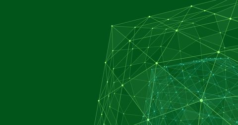 Abstract Digital Connections Over Green Background - Download Free Stock Images Pikwizard.com