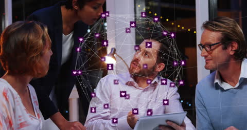 Business Team Deploying Cutting-Edge Data Processing Solutions