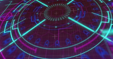 Futuristic Digital Interface with Data Scanning Display - Download Free Stock Images Pikwizard.com
